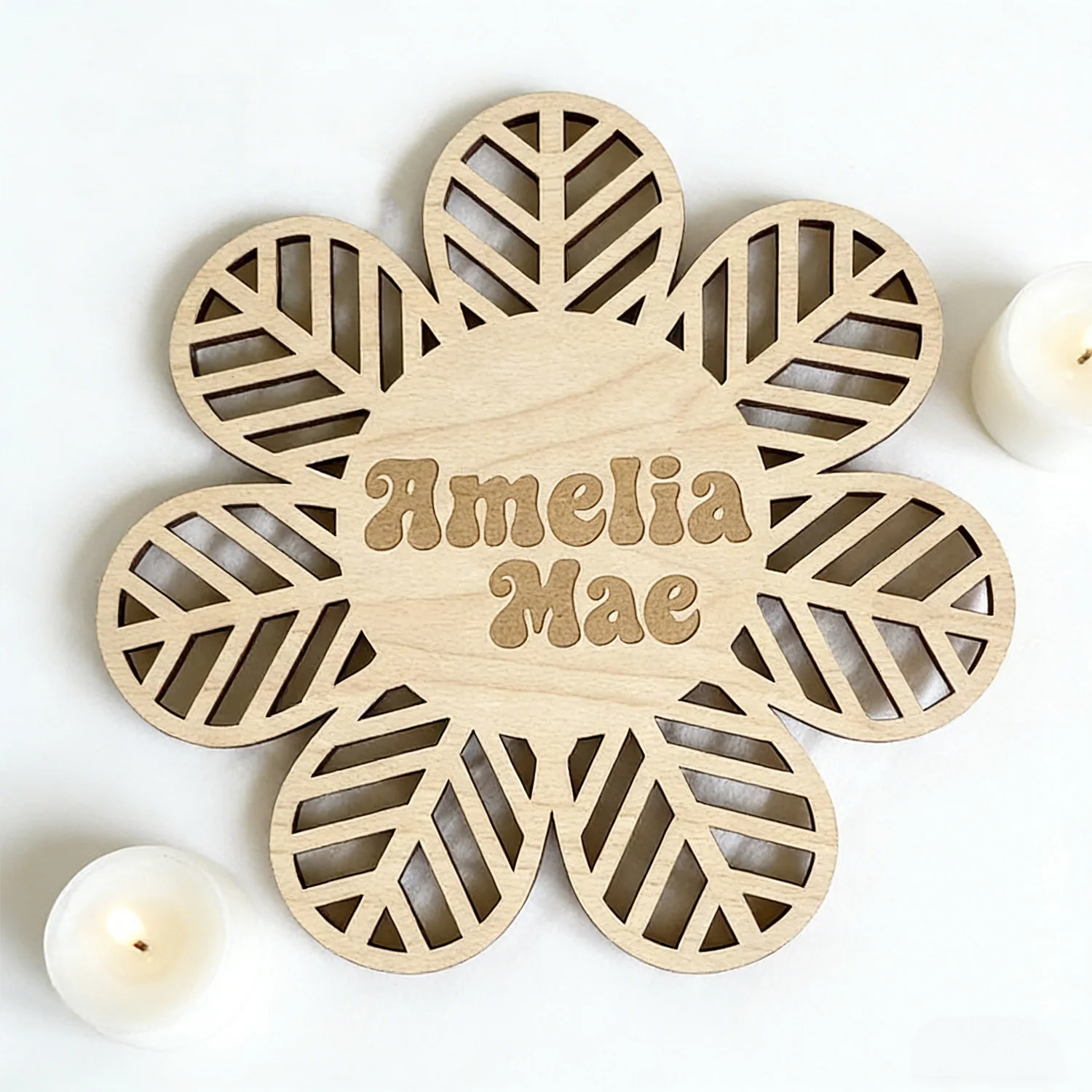 1 wooden plaque with customizable name letters, multi-layer customized gifts, home decoration, wall decoration, holiday gifts