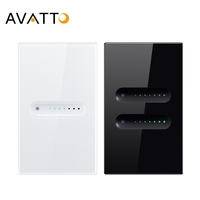 AVATTO Tuya WiFi/ZigBee 1/2 Gang Dimmer Light Switch Touch Panel APP Remote Control Smart Dimmer Switch For Alexa Google Home