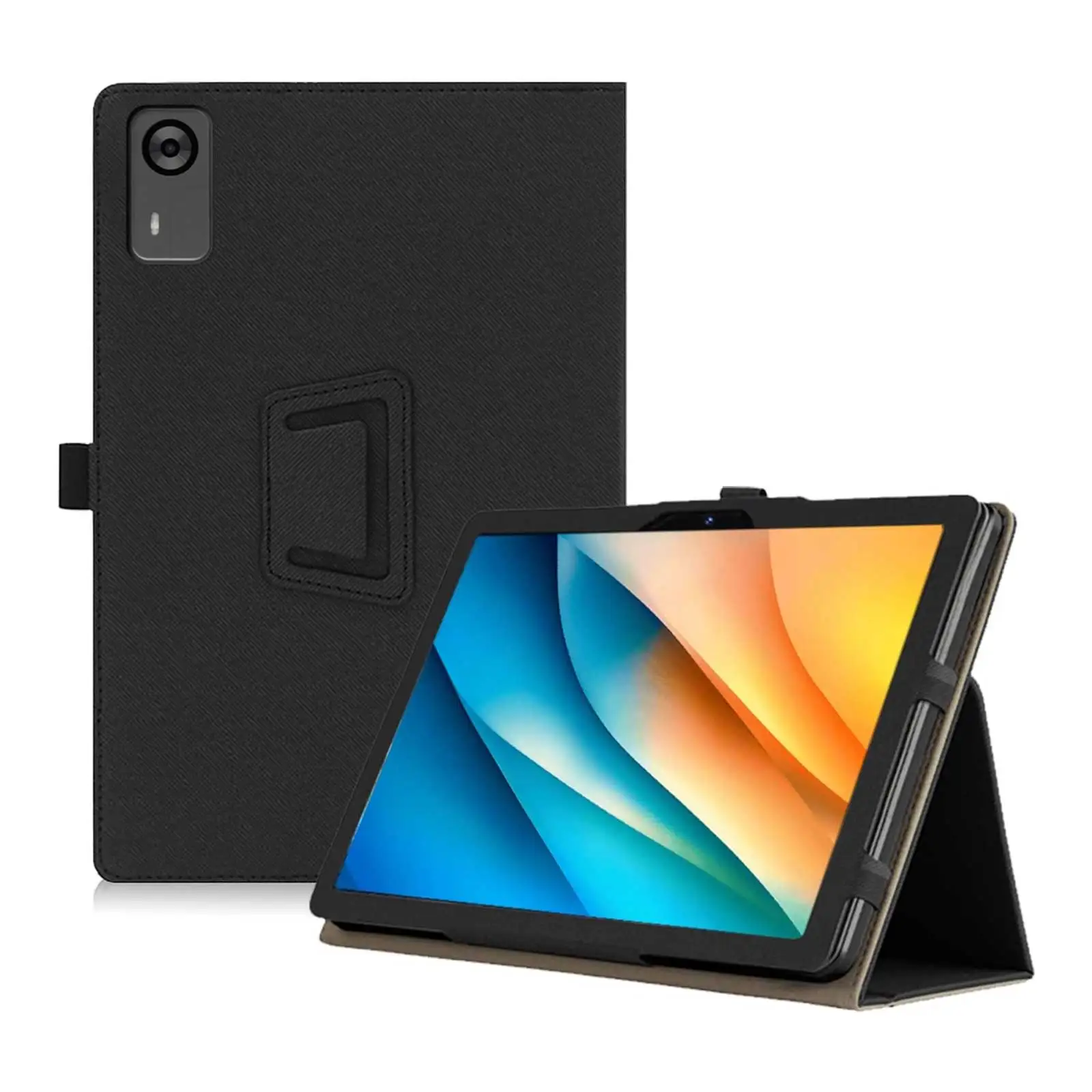 Funda para tableta aiwa tab AS12 (JA5-TBA1201) de 12 pulgadas, cubierta protectora con función de soporte, a prueba de golpes (material de cuero PU)