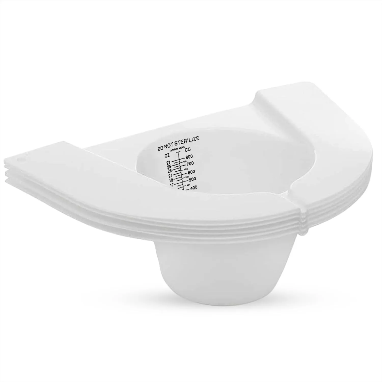 

Urine Collection Hat for Toilet Pack of 5 Frosted Measuring Container Clear Readings Sturdy Durable Universal