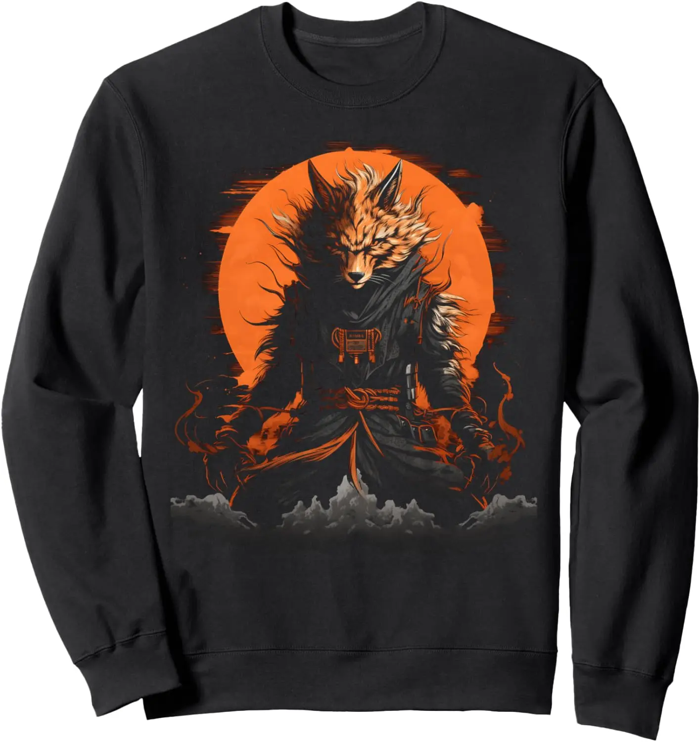 

Nine Tailed Fox Samurai Japanese Style Graphic Tees Sweatshirt