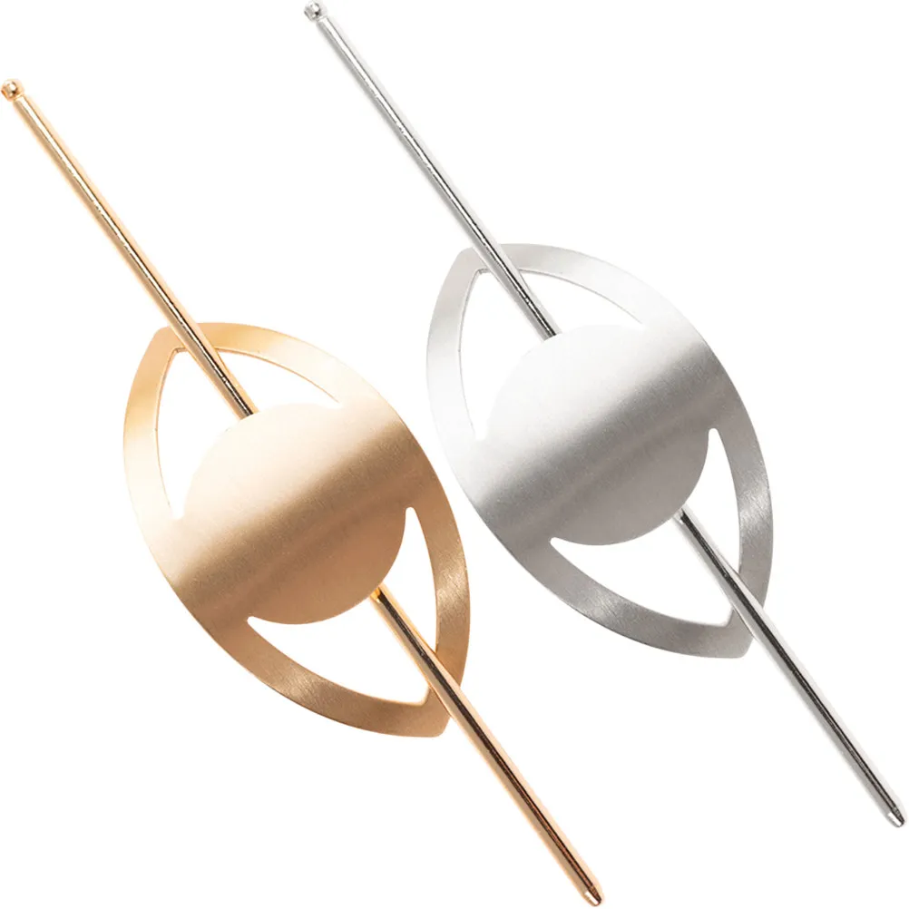 

2Pcs Decorative Hair Sticks with Pearl Accent Metal Bun Pins for Women Lightweight Strong Alloy Chignon Pin for All Hair Types