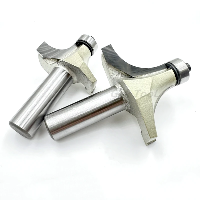 1/4 1/2 بوصة قواطع طحن الزاوية المستديرة مع تحمل أكثر من راوتر بت للخشب أداة نجارة حافة مستديرة المتقلب 6.35/12.7 مللي متر