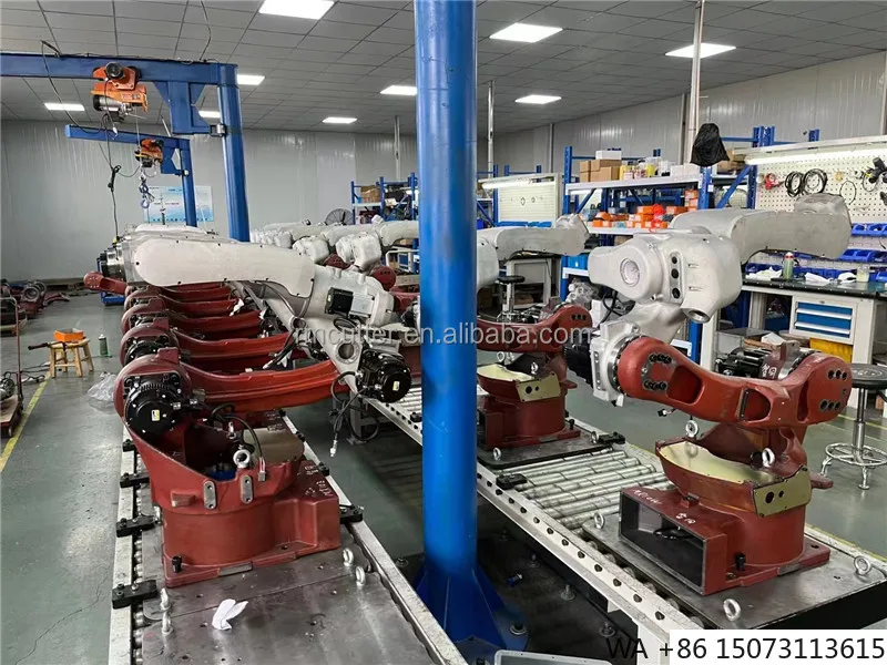 6축 PLC 제어 자동 산업용 용접 로봇 암 - 레일 및 포지셔너 포함