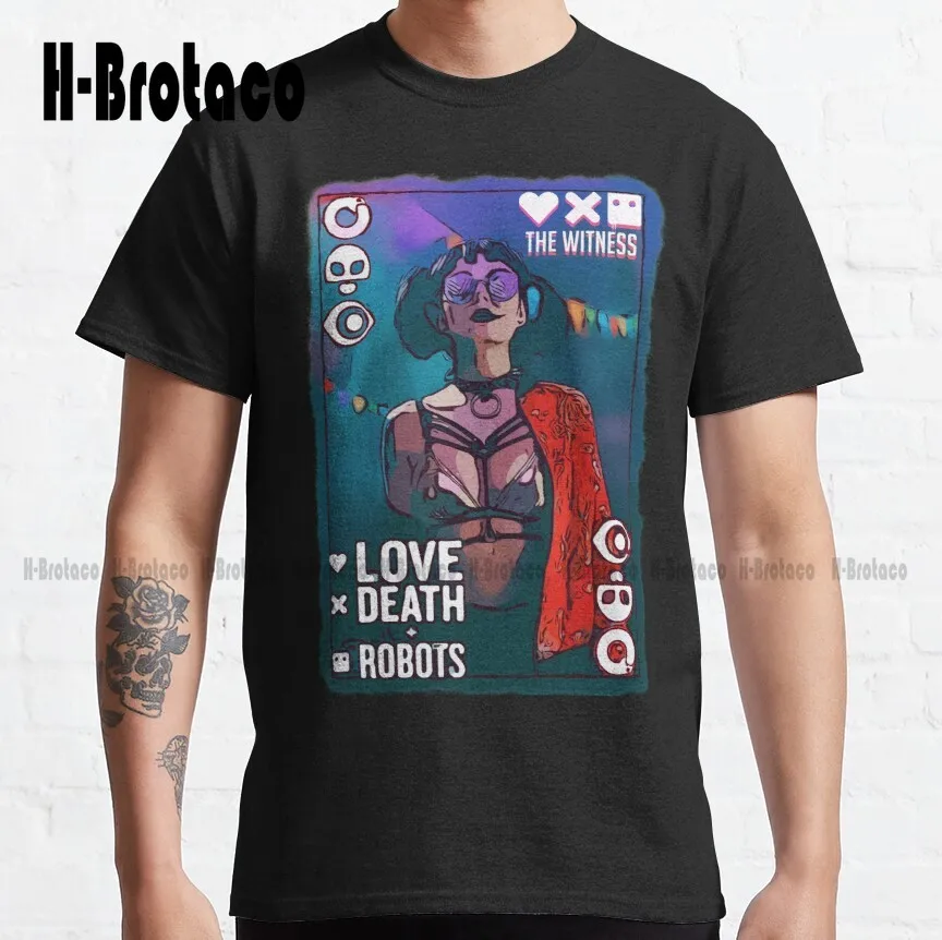 Love Death & Robots - The Witness Classic T-Shirt White Collar Shirt Women Xs-5Xl Breathable Cotton Creative Funny Tee Unisex