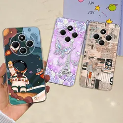 Case For Redmi 14C 4G Phone Cover redmi14C 4G Cases Silicone tower Painted Bumper astronaut Funda on Redmi14 C Coque