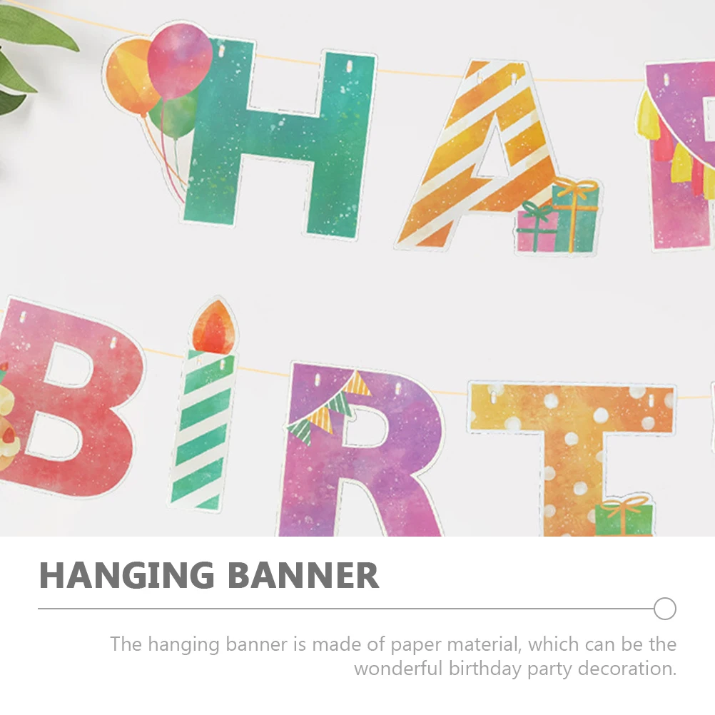 

Birthday Letter Decorations Happy Birthday Banner Party Supplies Girls Glitter Banners Paper Signs Photo naments Wall Decor R om