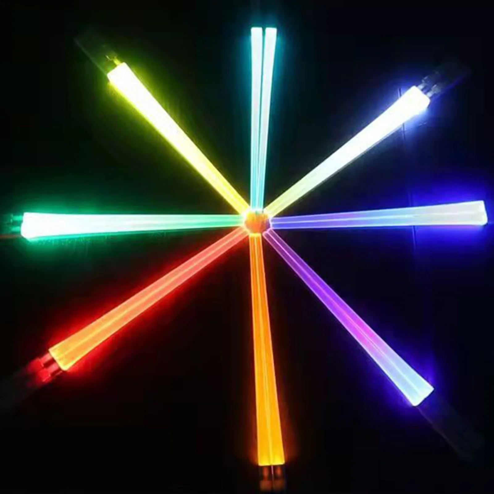 1 Pair LED Luminous Chopsticks Portable Multi-color Party Lightweight LED Glowing Chopsticks for Kitchen Party Halloween Concert