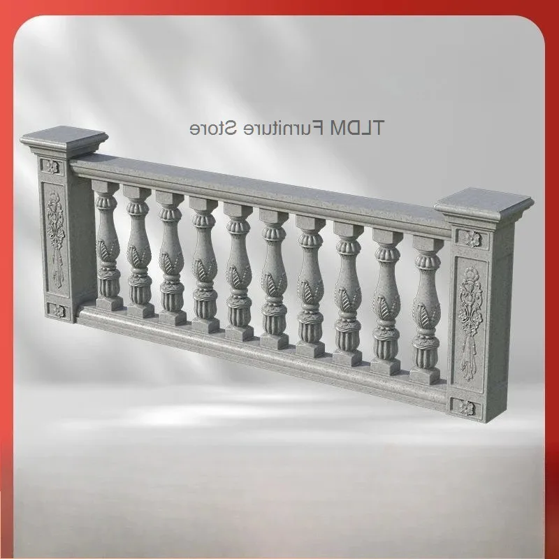 Style Cement European Place Cast Fence Railing in Mold New Custom Roman Villa Columns Balcony Guardrail Outdoor Decor Products
