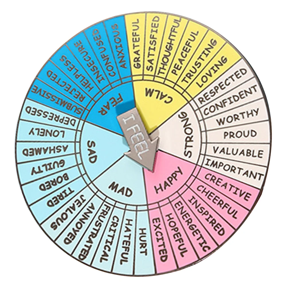 

Emotion Wheel Badge Big Emotions Feelings Pillow Boutonniere Pins Metal Decoration Decorate