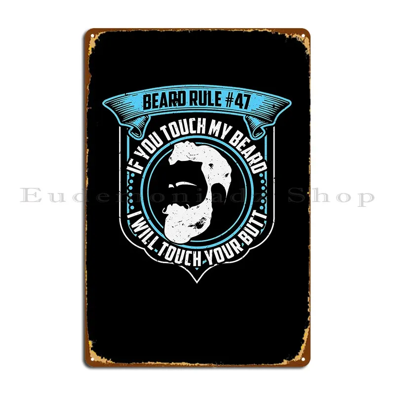 Забавные металлические Плакаты для бороды, дизайнерские Плакаты для кинотеатра, паба, ржавый жестяной плакат