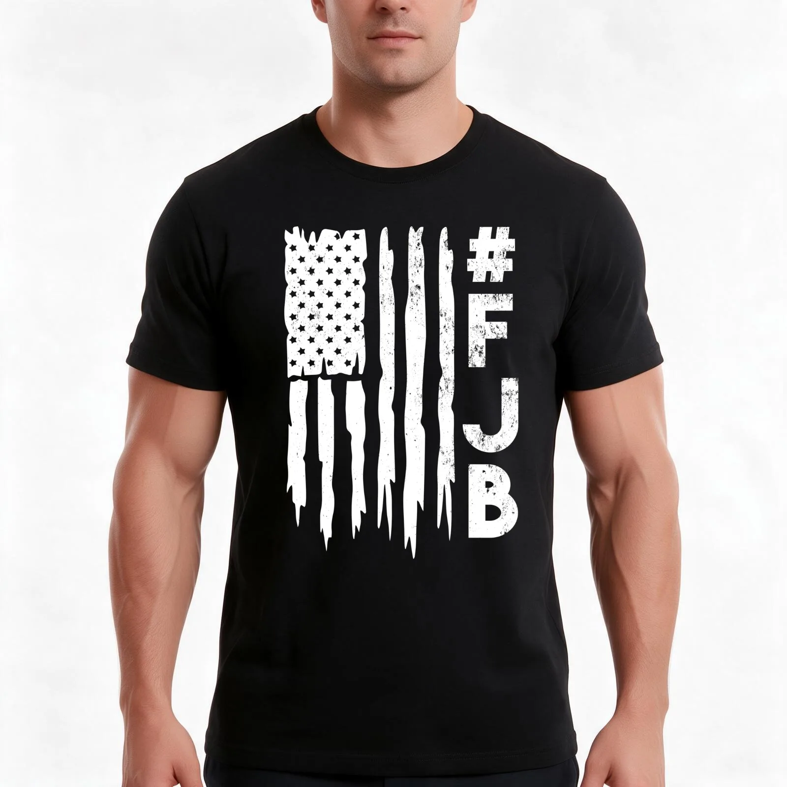 FJB Pro America F Biden FJB T-Shirt, Summer Casual Cotton Tee, Oversized Streetwear Tops, Vintage Graphic Print, 100% Cotton