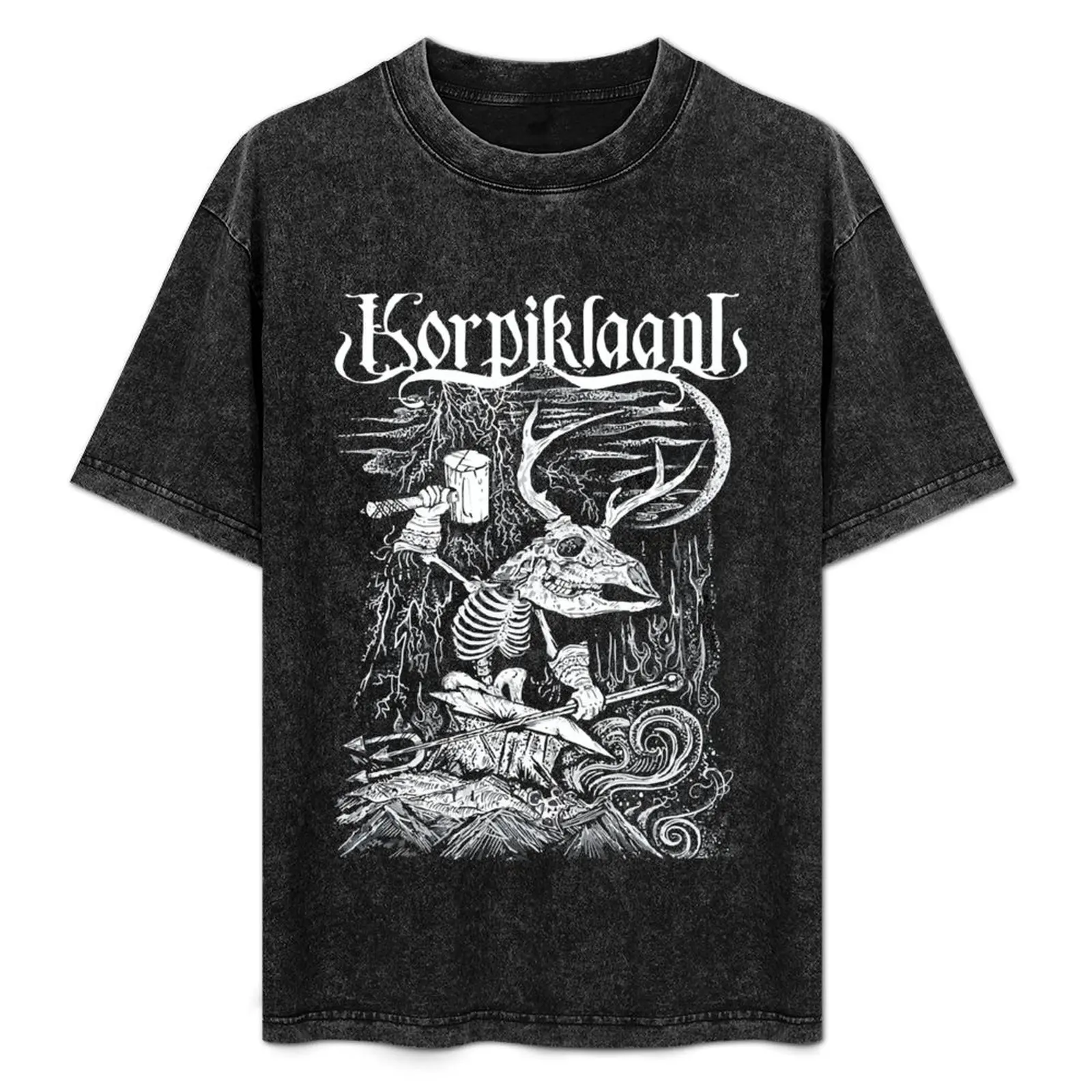 

Korpiklaani - Vanno Rauta Tapporauta T-Shirt Utility Work Short Sleeve Top