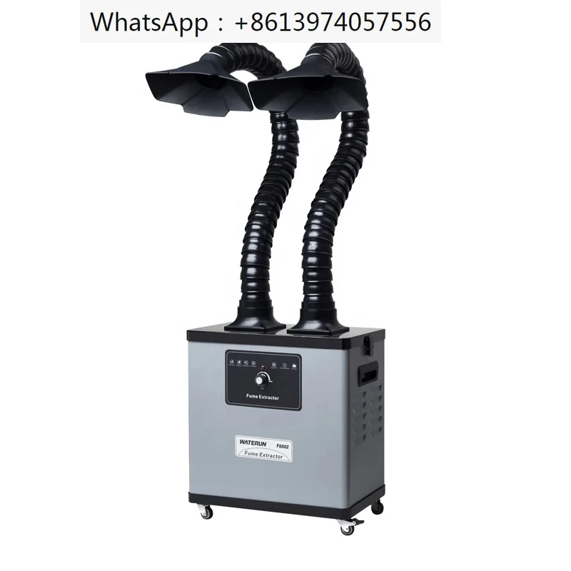 200W, F6002 Popular Soldering Fume Extractor for soldering station with double Flexible extraction Arms