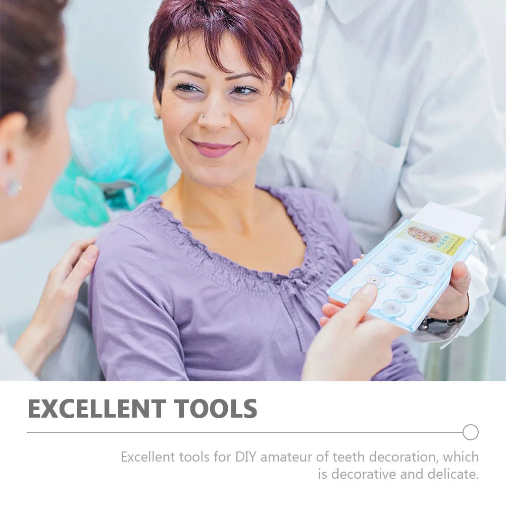30 個歯科クリスタル光沢のある歯の装飾クリエイティブ歯ジュエリー DIY 装飾アクセサリー歯科クリスタル歯ジュエリー装飾