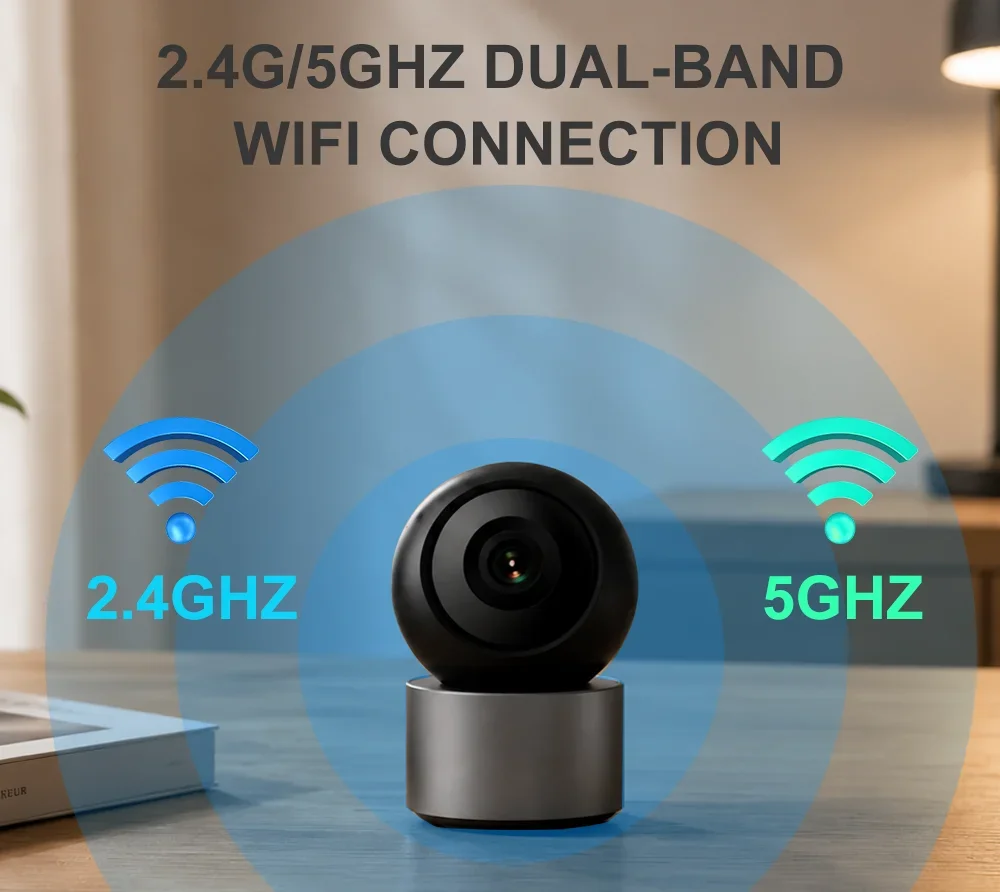 Tuya Smart Life 4k 5G WiFi Network Home Indoor Camera Walkie Talkie Color Night Vision Camera Auto Tracking Video Surveillance