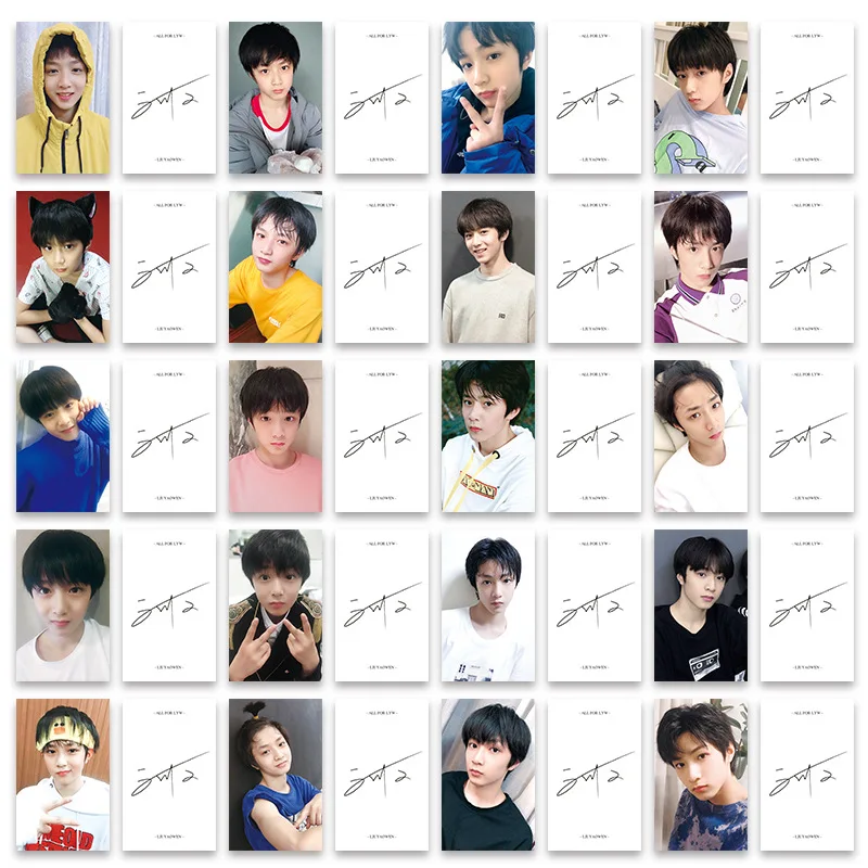 40PCS/Set TNT Growth Record Card Song Yaxuan Ding Chengxin Personal LOMO Cards Liu Yaowen Special Photo Card Fans Collection