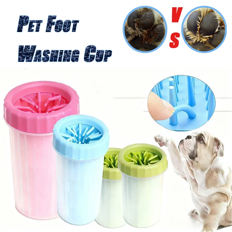 

Dog Foot Cup Claw Washer Cleaner Detachable Cleaning Brush for Dog and Cat Feet Soft Silicone Dog Claw Grooming Accessories
