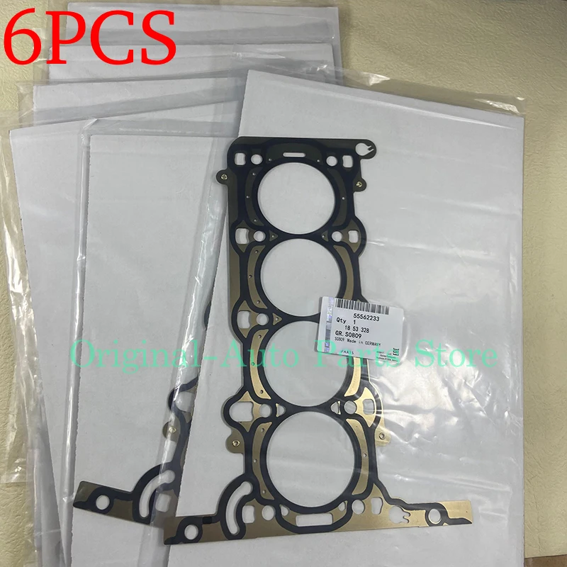 6PCS Engine Cylinder Head Gasket Seal For Buick Encore Chevolet Cruze 1.4L Sonic Pontiac G3 Opel Vauxhall Astra 55562233