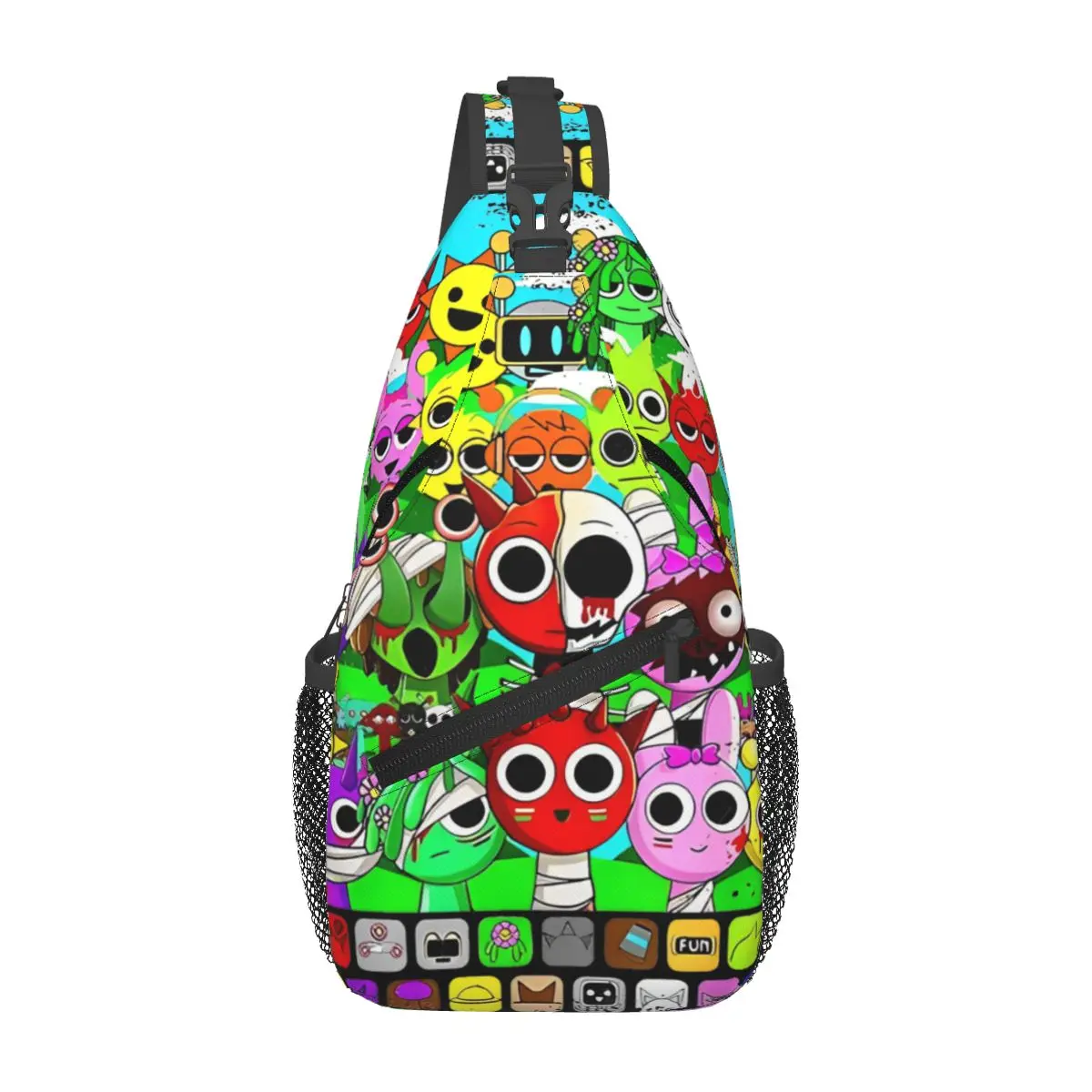 

Sprunki Incredibox музыкальная игра сумки через плечо маленькая нагрудная сумка забавный Oren Raddy рюкзак на плечо рюкзак для пеших прогулок путешествия