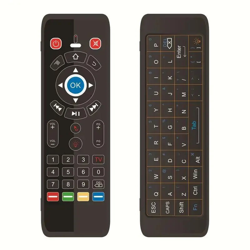 T16+M 2.4G Wireless Backlit Gyroscope Voice Remote Control IR Learning Mini Keyboard Air Mouse Google