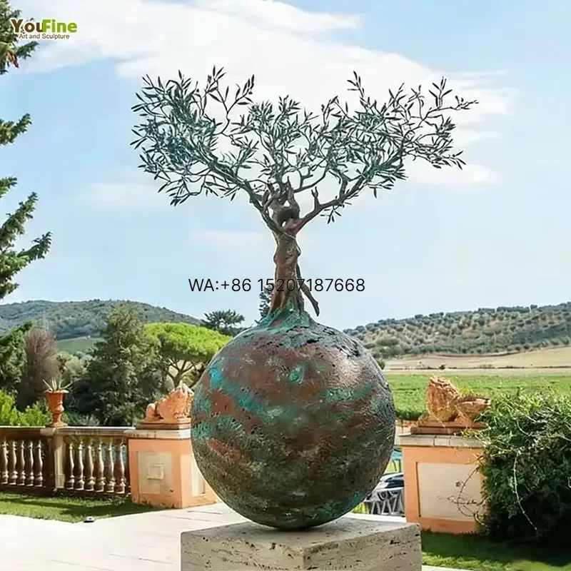 Wmwmnu Factory Direct Handmade Bronze Abstract Tree of Life Statue Sculpture for Outdoor Garden Landscape Decoration