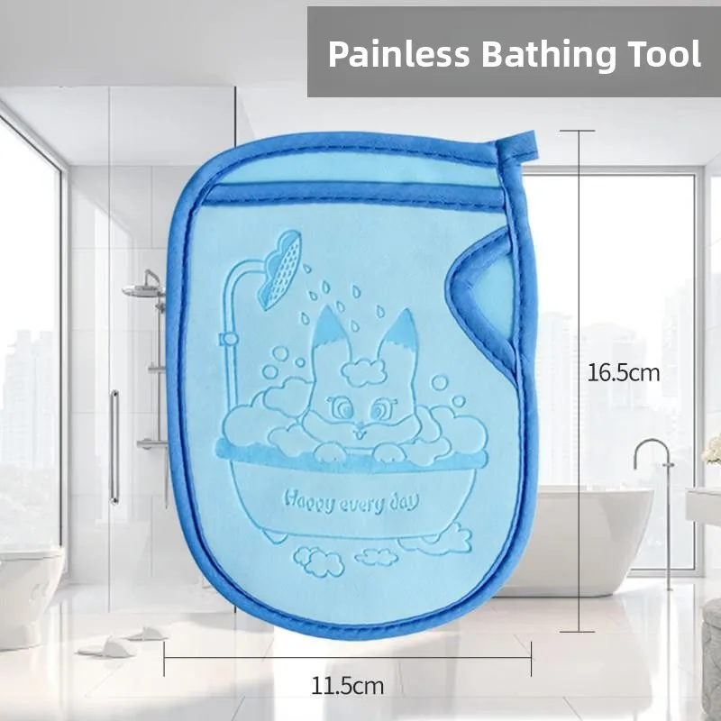 

Детская губка-мочалка для ванны, домашняя мочалка-рукавица для мытья, модель Fem, безболезненное отшелушивание для младенцев