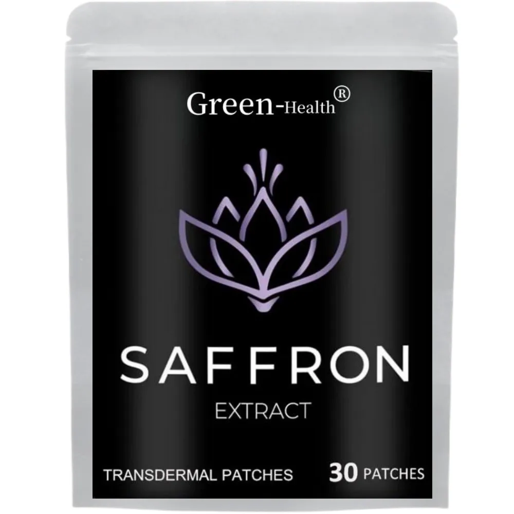 30 Patches Saffron Transdermal Patches Appetite Suppressant For Weight Loss Metabolism Booster Mood Support