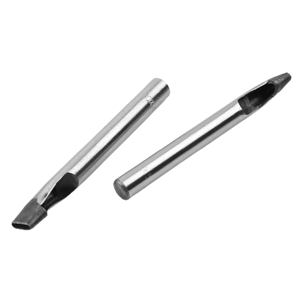 

5pcs/set Hollow Punches DIY Tool Hole Punch Hollow Punch Leather Oval Shape Silver Steel 3mm Belt Watch-strap Home