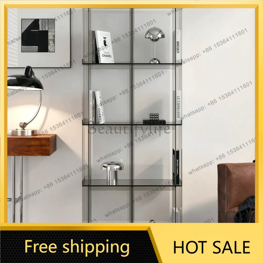 Factory Direct Floor Bookcase Against Wall Multi-layer Simple Locker Shelf