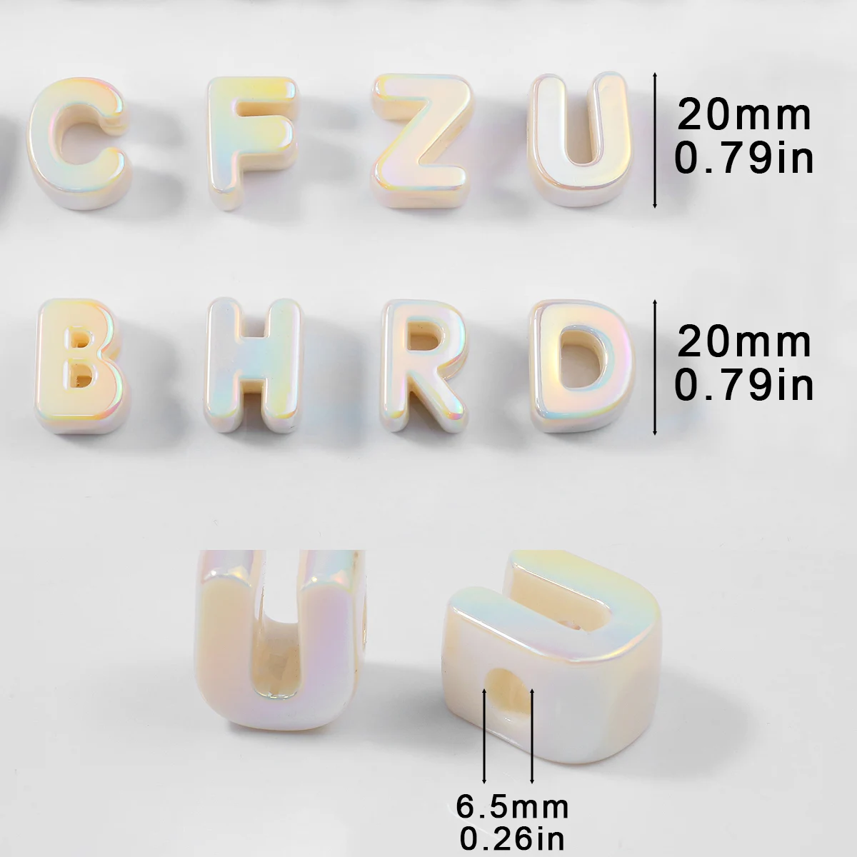 Willekeurige Kleurrijke 5/10/15 Stuks 26 Letters Acryl Spacer Losse Kralen Voor Sieraden Maken Armbanden Telefoon ketting DIY Accessoires