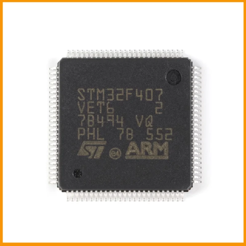 5Pcs/Lot  New Original   STM32F407VET6 STM32F407  Microcontroller IC 32-Bit Single-Core 168MHz 512KB (512K x 8) FLASH 100-LQFP