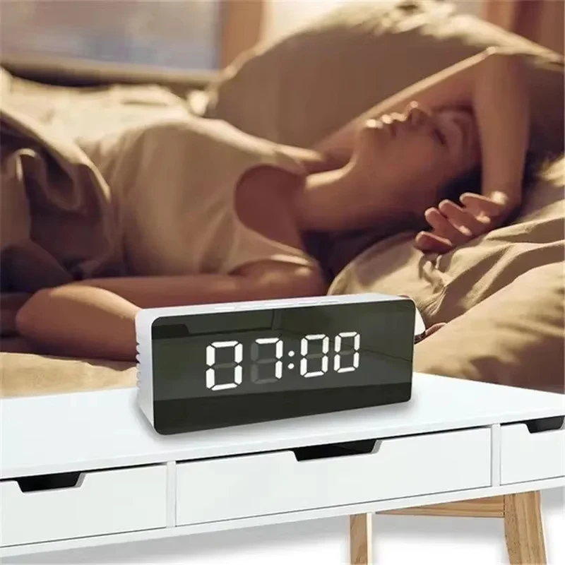 Silent Digital LED Table Alarm Living Room Office Clock Table Decoration