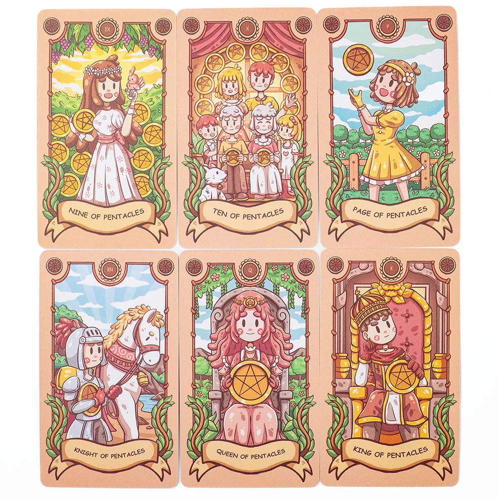 Joyful Journey Tarot Deck -78 Card Board Game with Cute Illustrations Embrace Brightness, Love, and Warmth 10.3*6CM