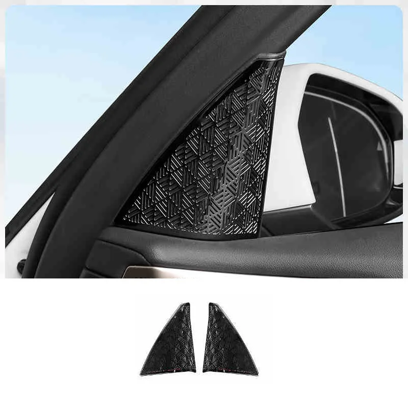 For BMW I5 525 530li 2024 5 Series Car Door A Pillar Speaker Audio Panel Cover Stainless Steel Auto Horn Decoration Frame