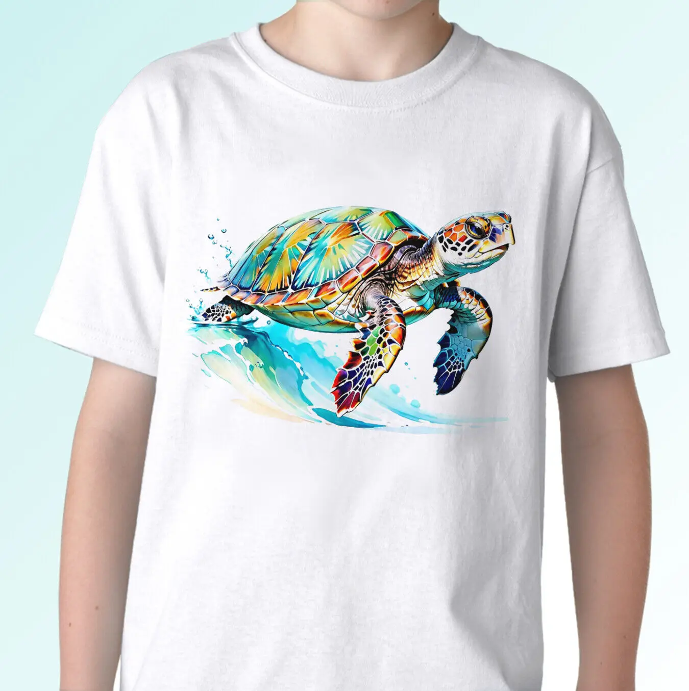 Turtle t shirt tee top water tortoise holiday gift mens womens kids baby sizes