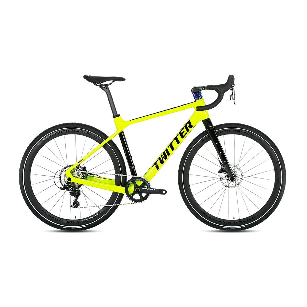 TWITTER Gravel X 105R7000-22S hydraulic disc brake Fully hidden inner traces T900 carbon fiber road bicycles 700X40C gravel bike