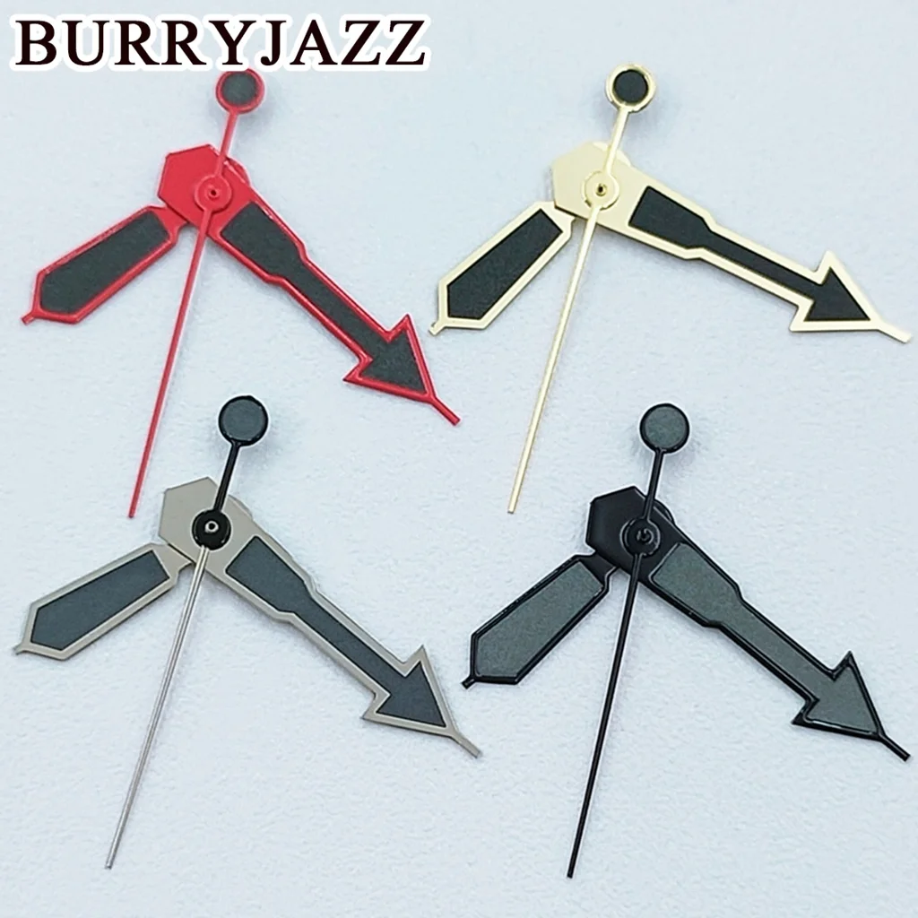 BURRYJAZZ NH35 NH36 NH38 7S26 7S36 4R35 4R36 حركة SKX ساعات مؤشرات فضي/أسود رمادي/فضي رمادي الأيدي الأخضر مضيئة