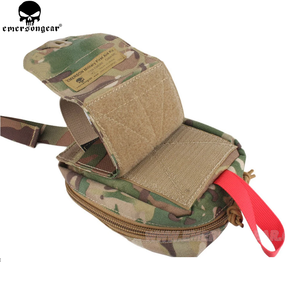 EMERSONGEAR-Bolsa de primeros auxilios táctica, Kit Molle, bolsa médica, bolsa de utilidad civil, Paintball EDC, Multi-camuflaje, negro, EM6368