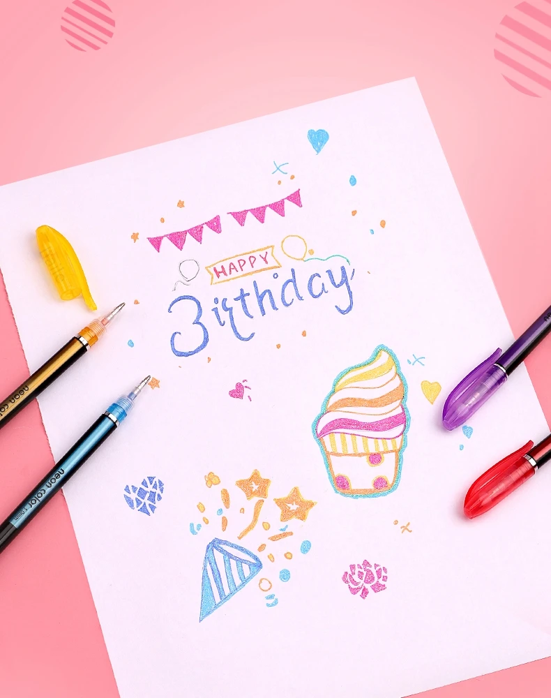 12-teiliges Metallic-Glitzer-Gelstift-Set, glitzernd, für Erwachsene, zum Ausmalen, Journaling, Kunstzeichnen, Kunstmarker, Schul- und Bürobedarf – Detail 12