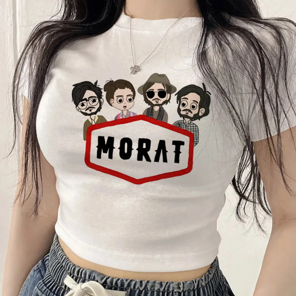 Morat crop top girl party meme alternative  japan 2000s t-shirt clearance sales jojifuku anime grunge baddie