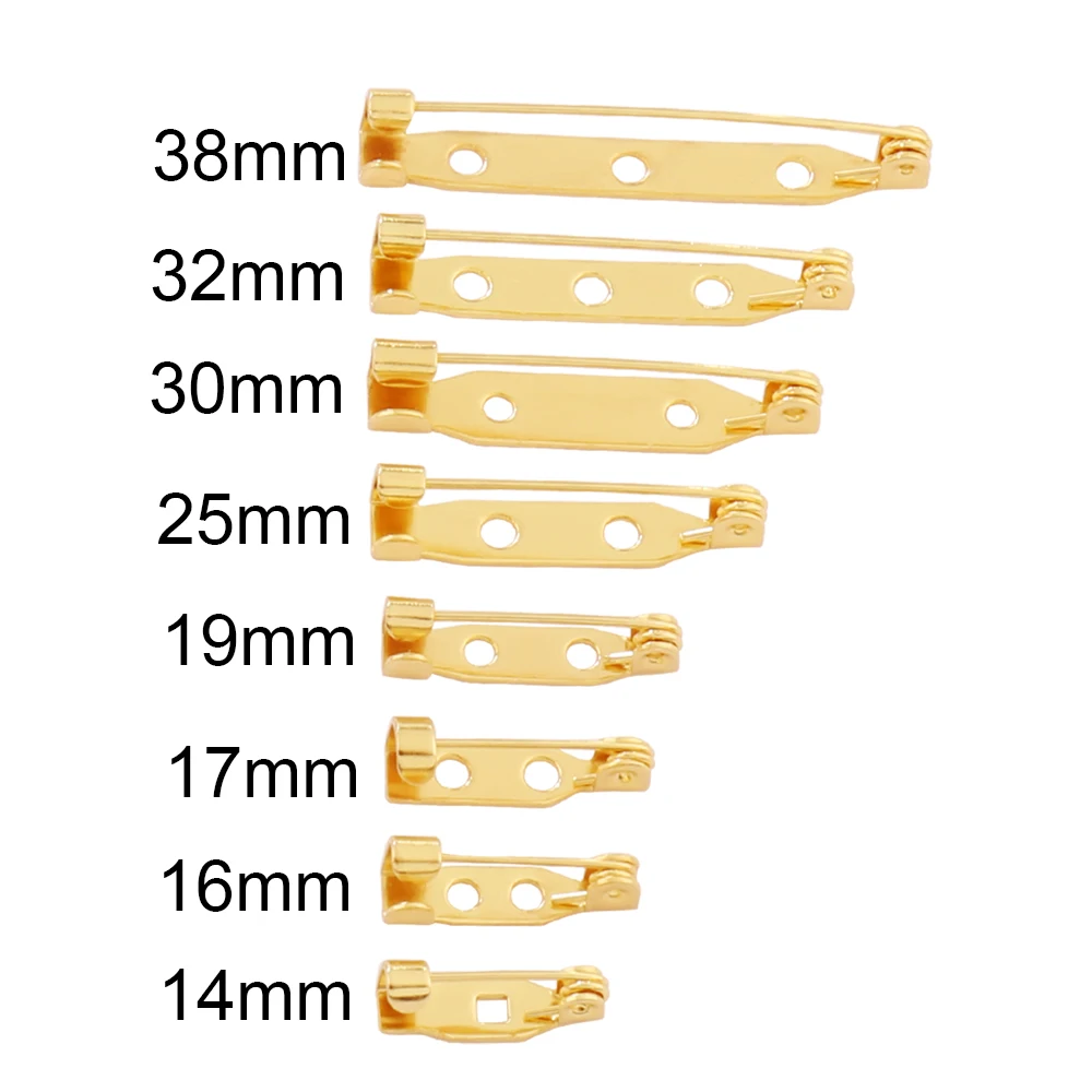 10pcs Stainless Steel Brooch Clip Base Pins Blank Lock Brooch Pin Base For DIY Jewelry Making Findings Accessories Supplies image 5