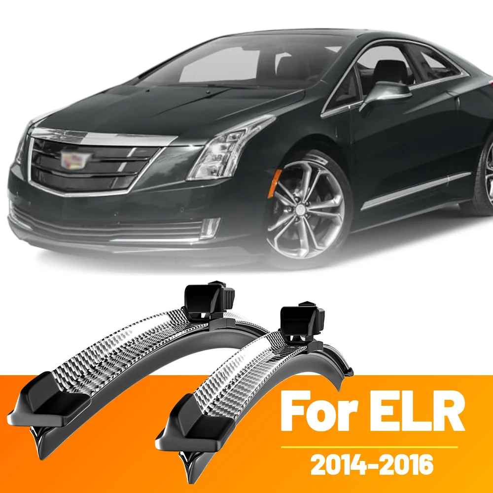 2 Stück Frontscheiben-Scheibenwischerblätter aus Kohlefaser für Cadillac ELR 2014–2016 2015