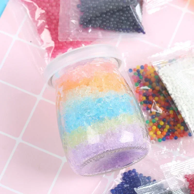 F10000pcs Hidrogel Gel Kristal Tanah Liat Mainan Anak-anak Bola Air yang Mengembang Bola Air untuk Dekorasi Rumah Pernikahan Pot Tanaman 50%