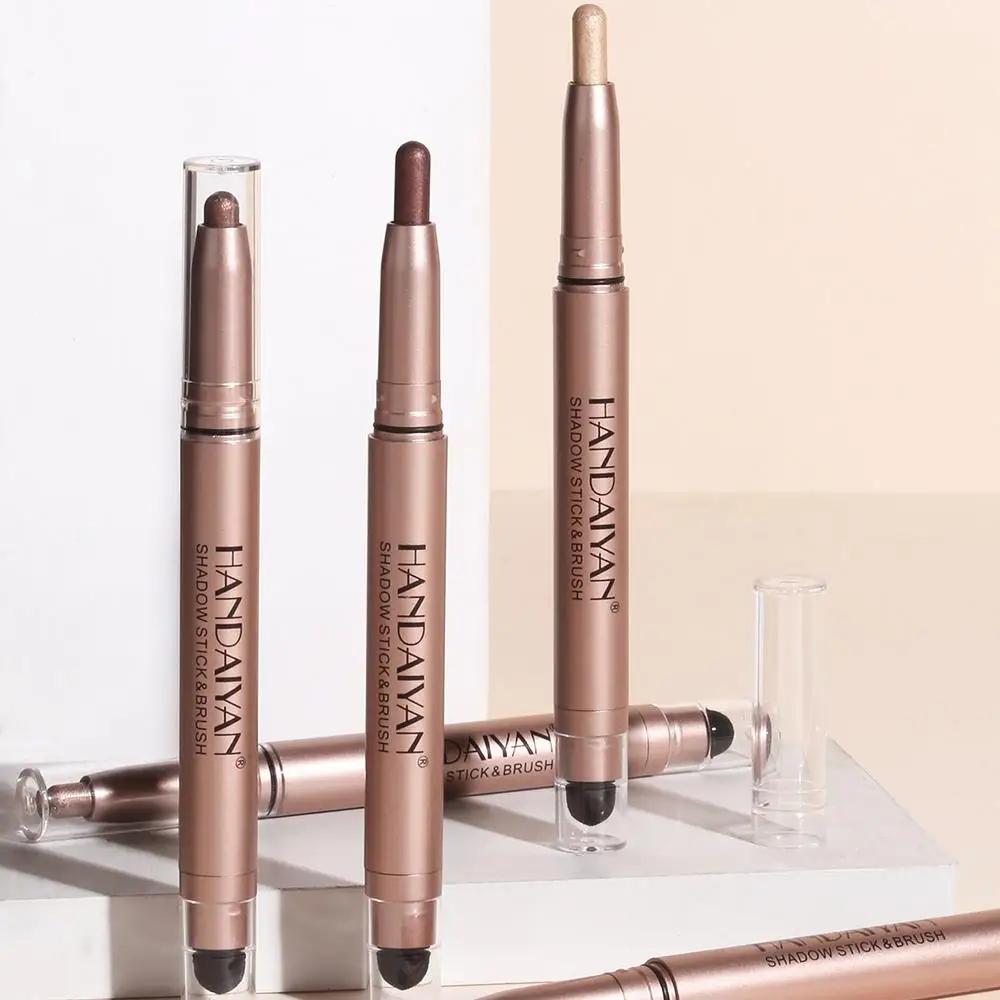 

Colorful Eyeshadow Stick Pink Brown Green Black Eyeshadow Pearlescent Pencil Waterproof Stage High Gloss Makeup Sticks Shad Q5T7