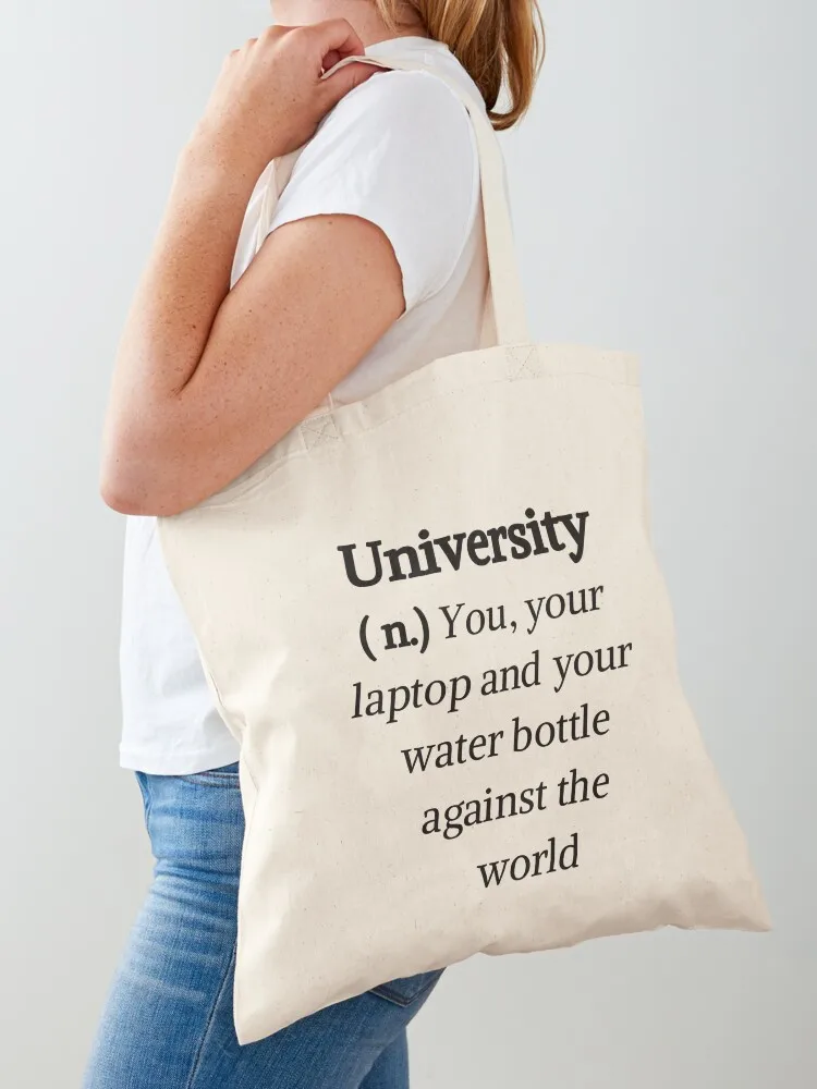 

University Tote Bag tote bag men Eco bag woman shopping university shopper