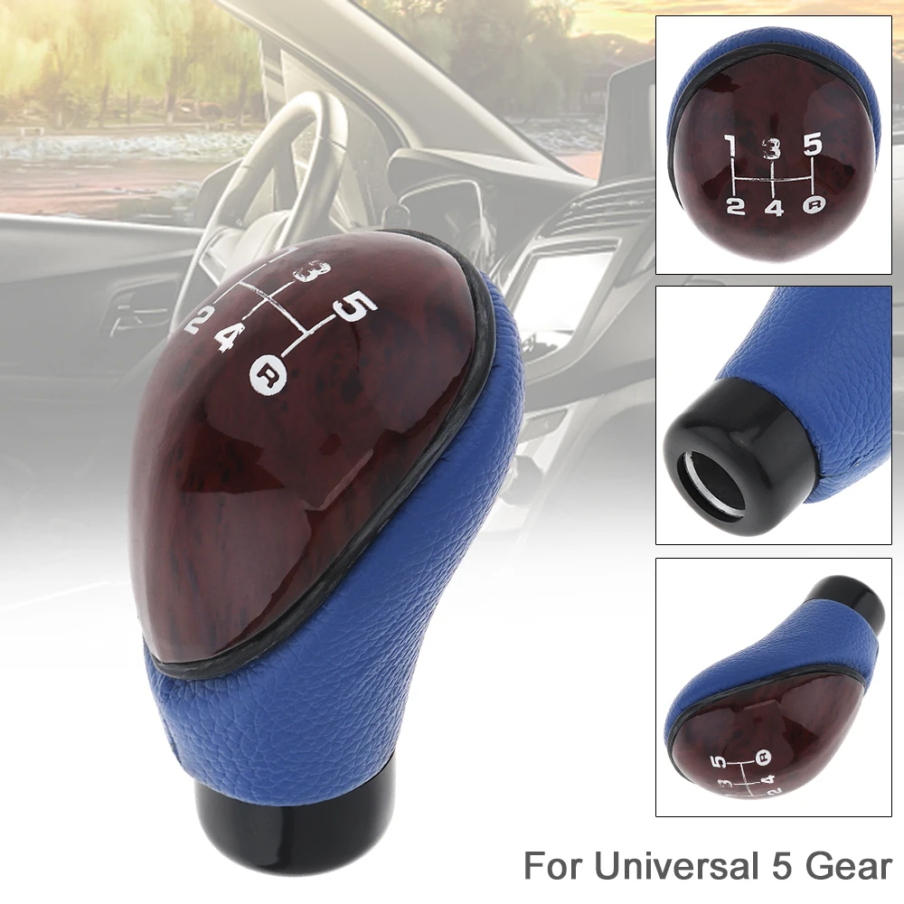 

5 Speed Car Refit Manual Transmission Gear Shift Handball Knob with Four Plastic Adapter Special Wrench Mounting Screws