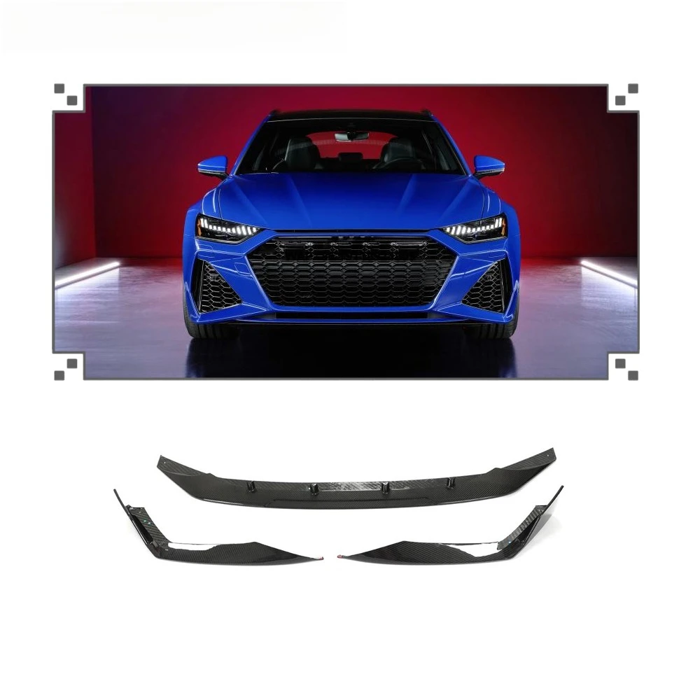 

Light Weight Pre-preg Carbon Fiber Front Lip for RS6 C8 Avant Wagon 4-Door 2019-2021