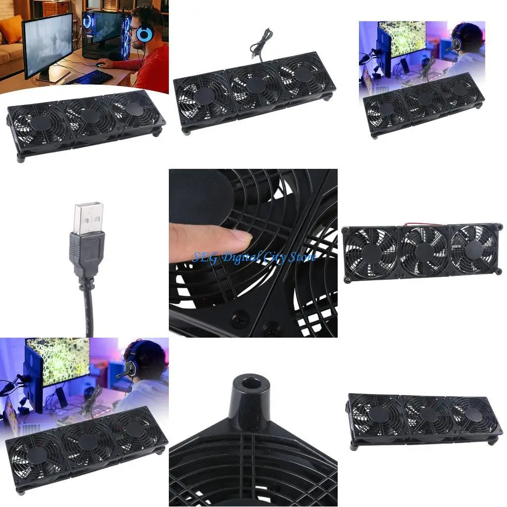 

U75B USB 5V Fan Waterproof Fan PC Fan Cooling Fan for Tablet Receiver Router