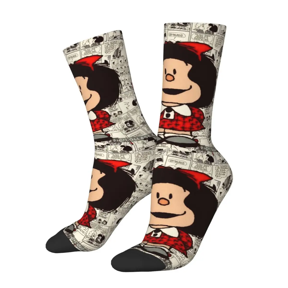 Comic Girl Men Women Socks Outdoor Novelty Spring Summer Autumn Winter Stockings Gift